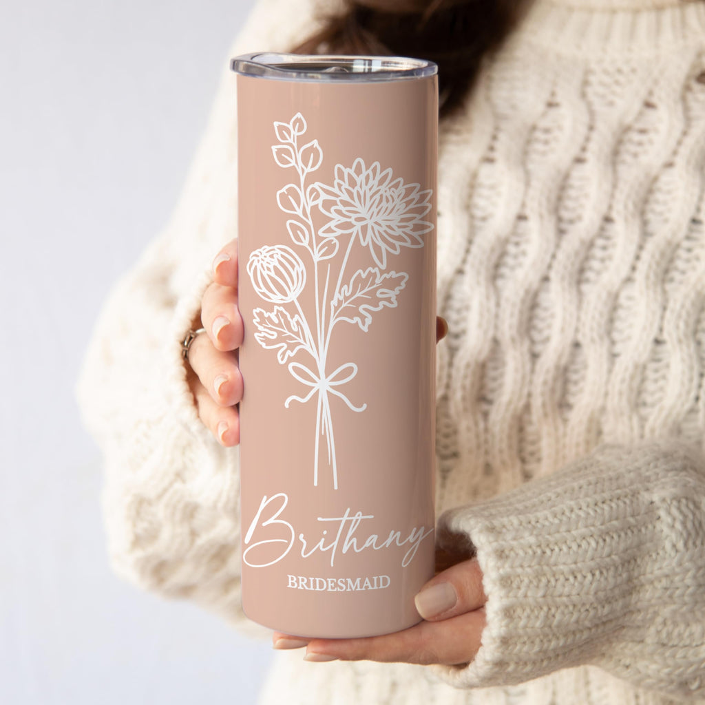 20oz Stainless Steel Tumbler with Straw B829321