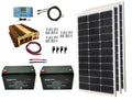 300 Watt Monocrystalline Solar Panel Kit with 1500W Power Inverter and 200ah AGM Battery T602