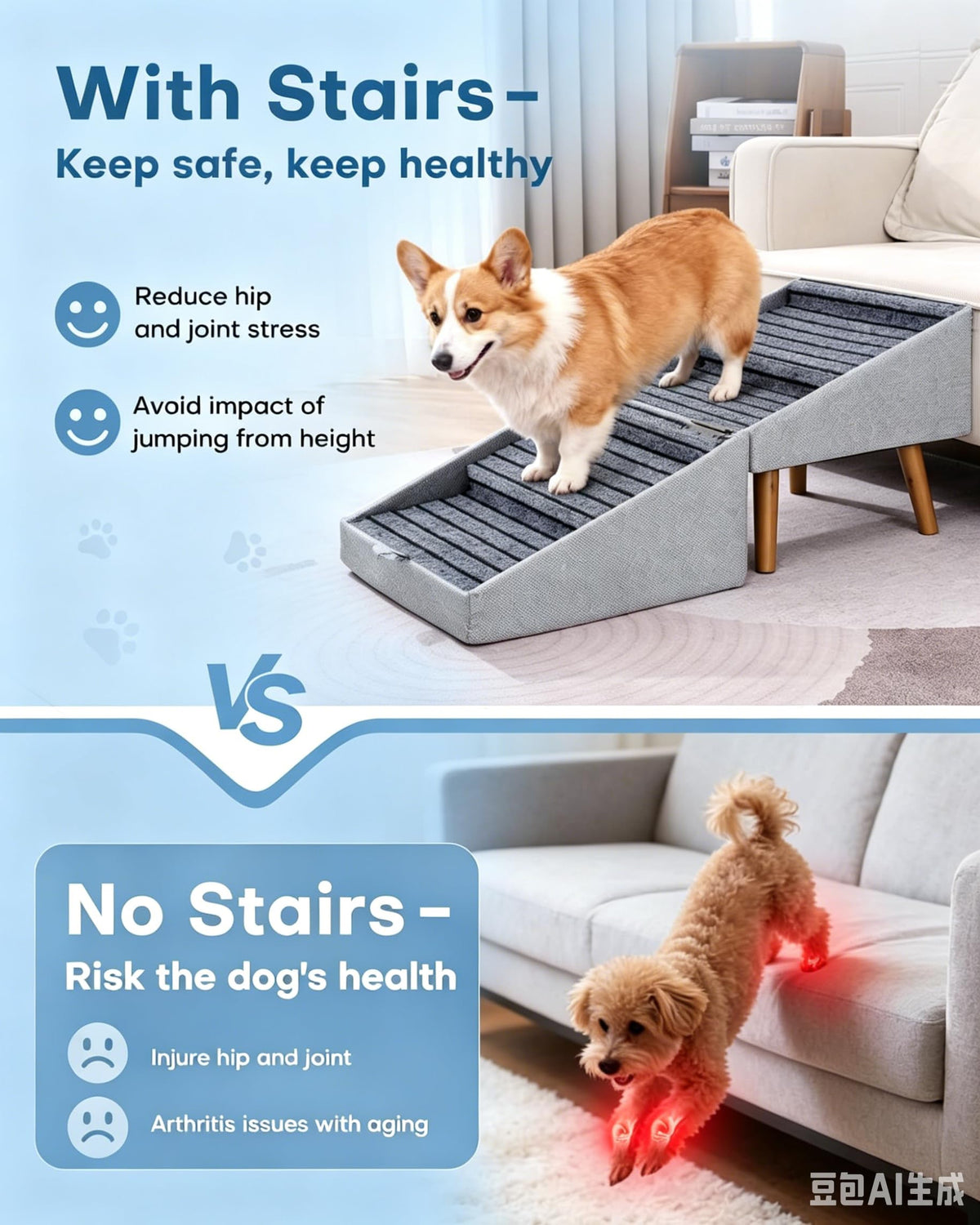 Foldable Anti Slip Pet Stairs G344132