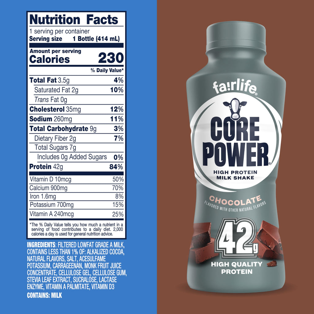 Chocolate High Protein Shake 42g 14oz 12 Pack S88610