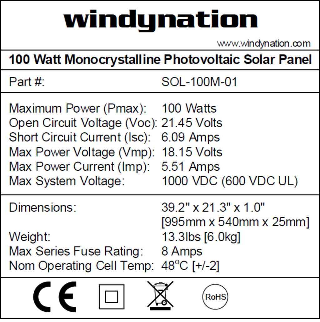 300 Watt Monocrystalline Solar Panel Kit with 1500W Power Inverter and 200ah AGM Battery T602
