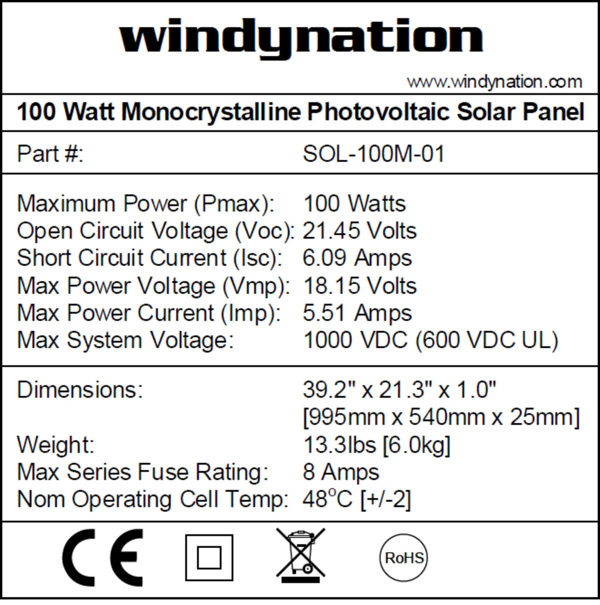 300 Watt Monocrystalline Solar Panel Kit with 1500W Power Inverter and 200ah AGM Battery T602