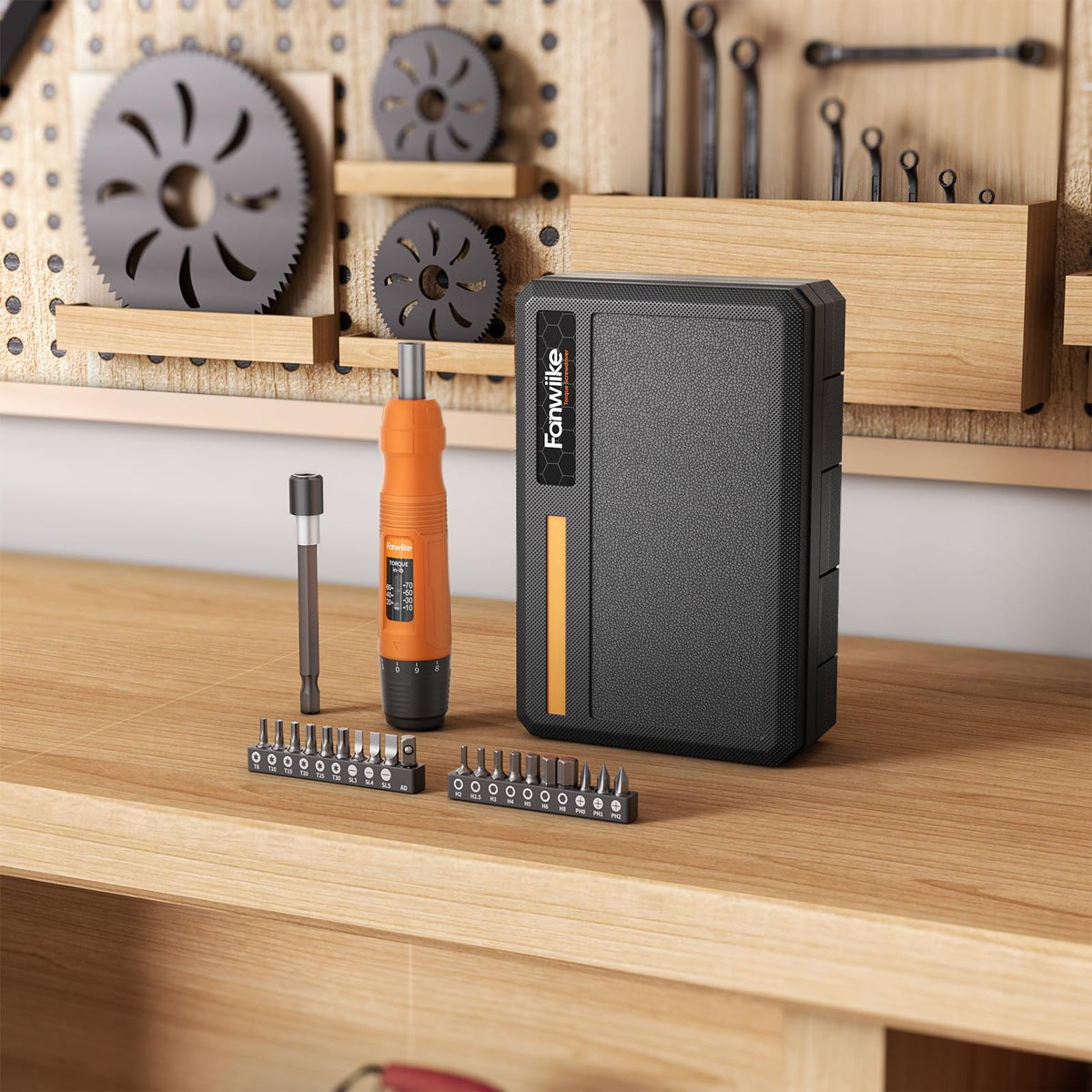 Torque Screwdriver Set, 10-70 In-lb, 1/4” Drive with Audible Click A578