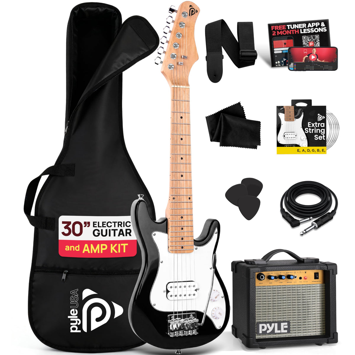 Kids Electric Guitar Starter Kit with Amplifier M27555