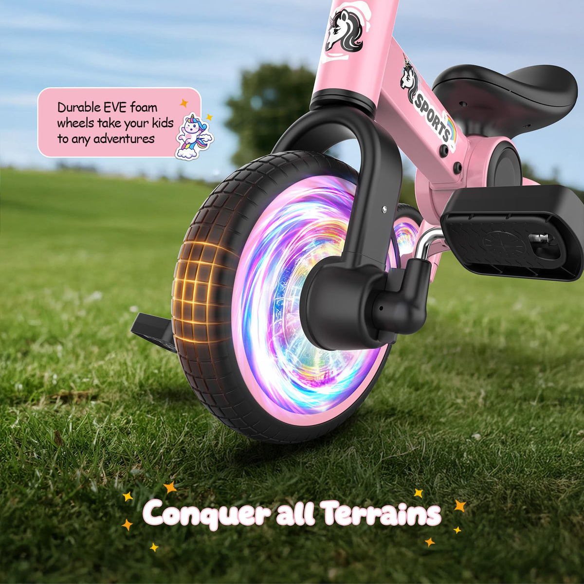 3 in 1 Toddler Balance Bike with Removable Pedals C237800