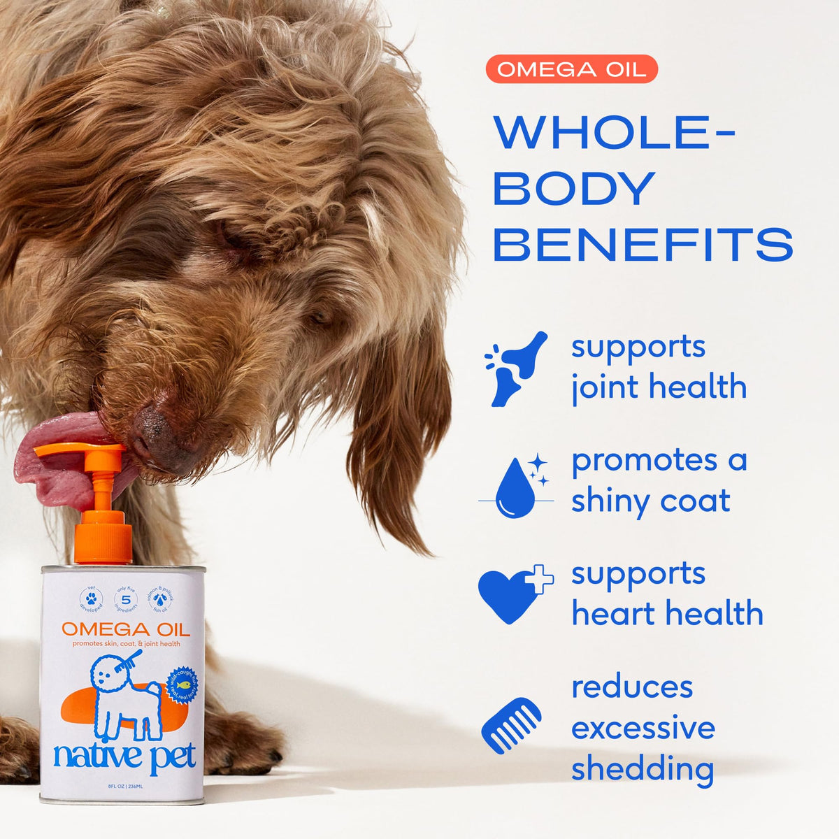 Omega 3 Fish Oil for Dogs & Cats 8oz G2233