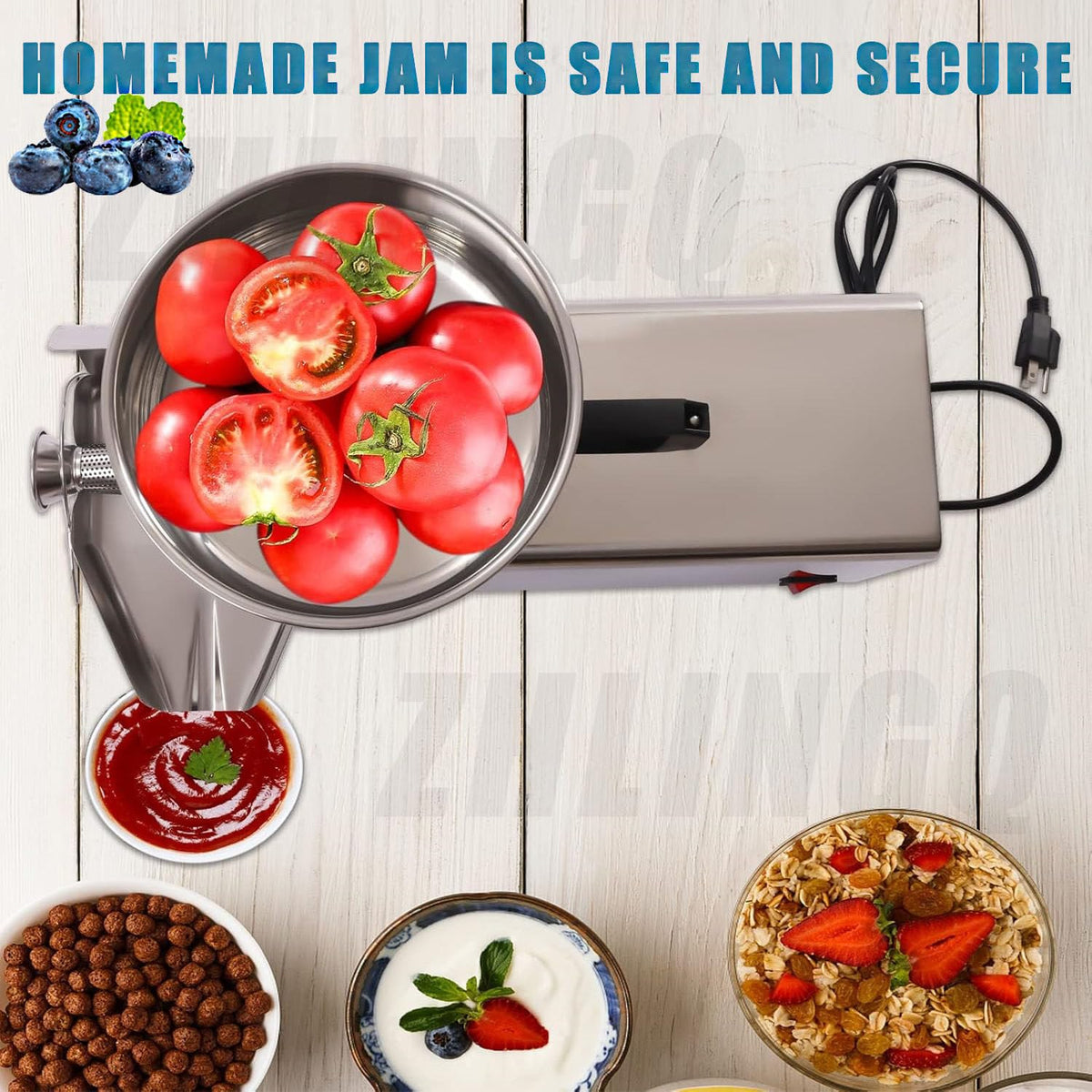 450W Stainless Steel Electric Tomato Strainer L5283