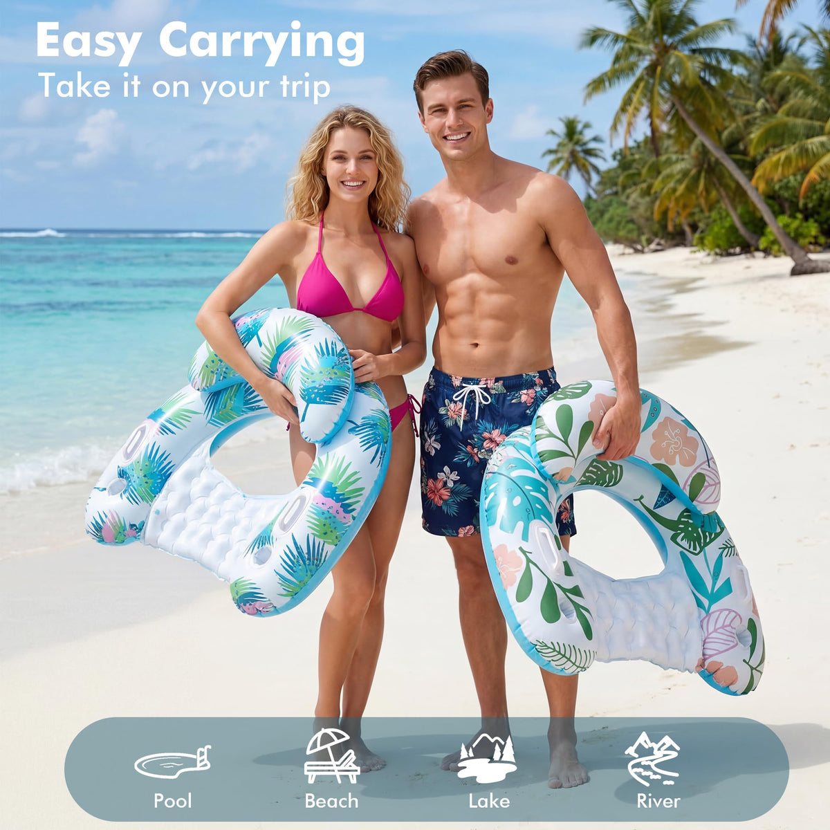 3 Pack Pool Floats Adult Multicolor D3820