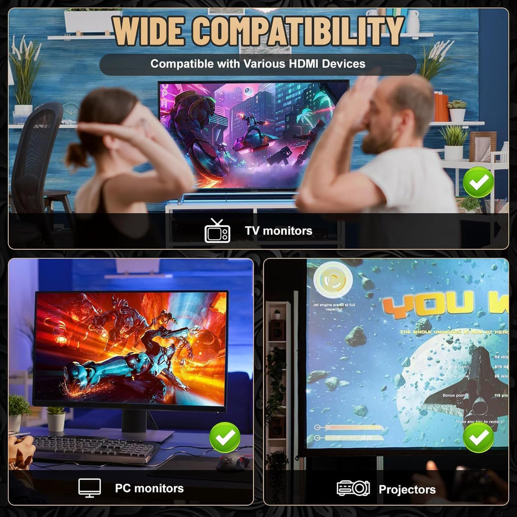 Wireless Plug and Play Retro Game Console with 20000+ Games and Dual 2.4G Wireless Controller S161