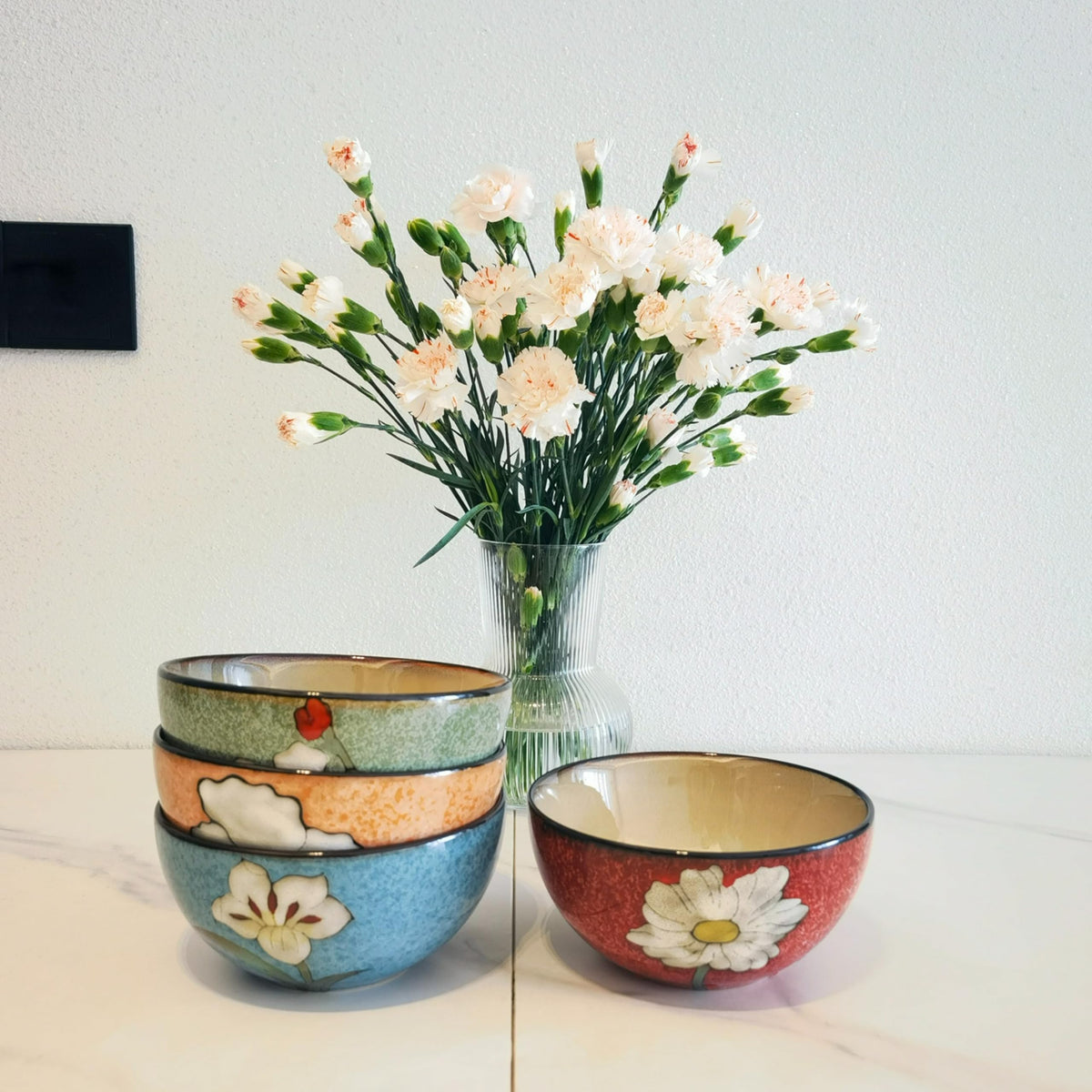 28oz Ceramic Bowl Set of 4 N30118