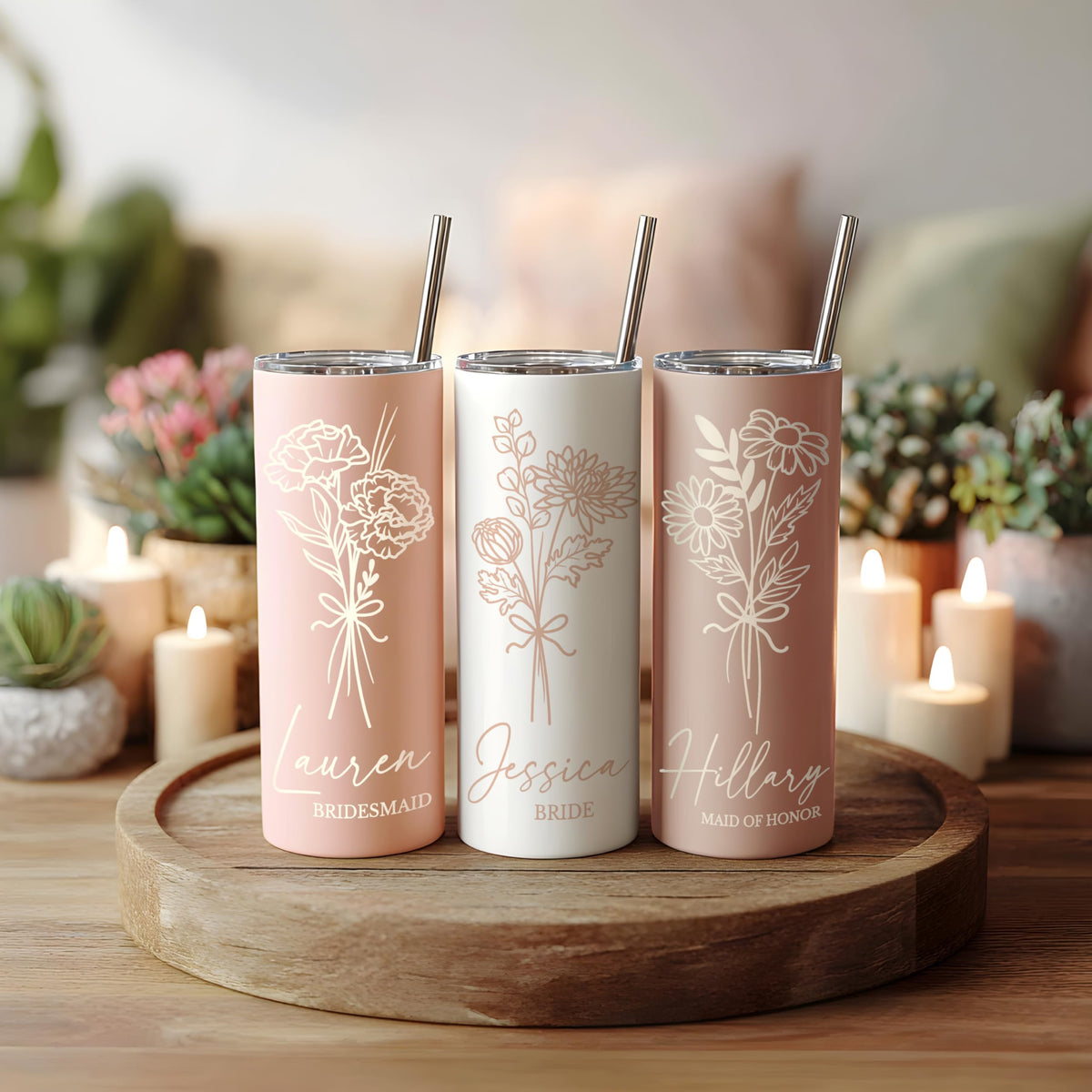 20oz Stainless Steel Tumbler with Straw B829321