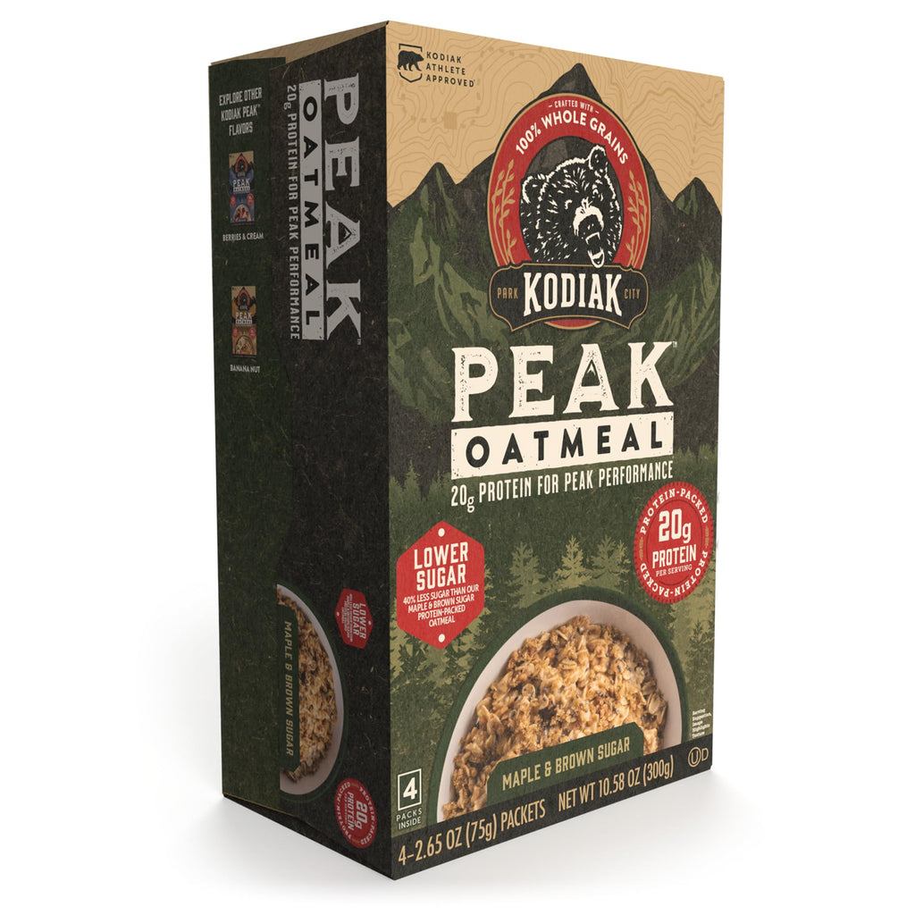 Instant Oatmeal, Maple Brown Sugar, High Protein, 6pk F348
