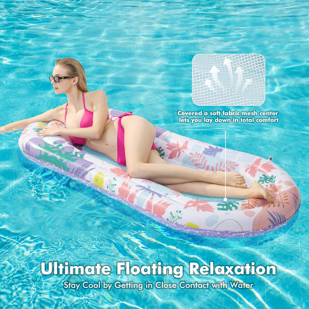 2 Pack Inflatable Pool Floats Lounger R537