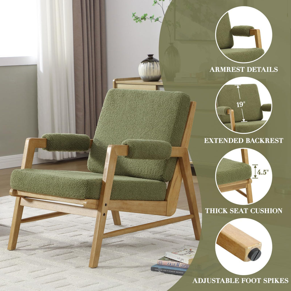 Boucle Upholstered Accent Chair Set of 2 D367586
