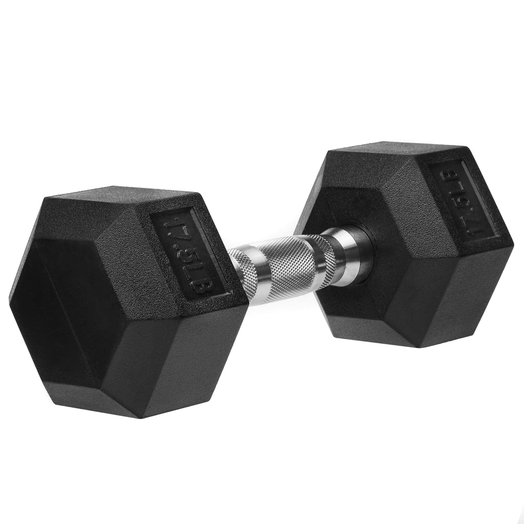Rubber Coated Cast Iron Hex Dumbbells I7882
