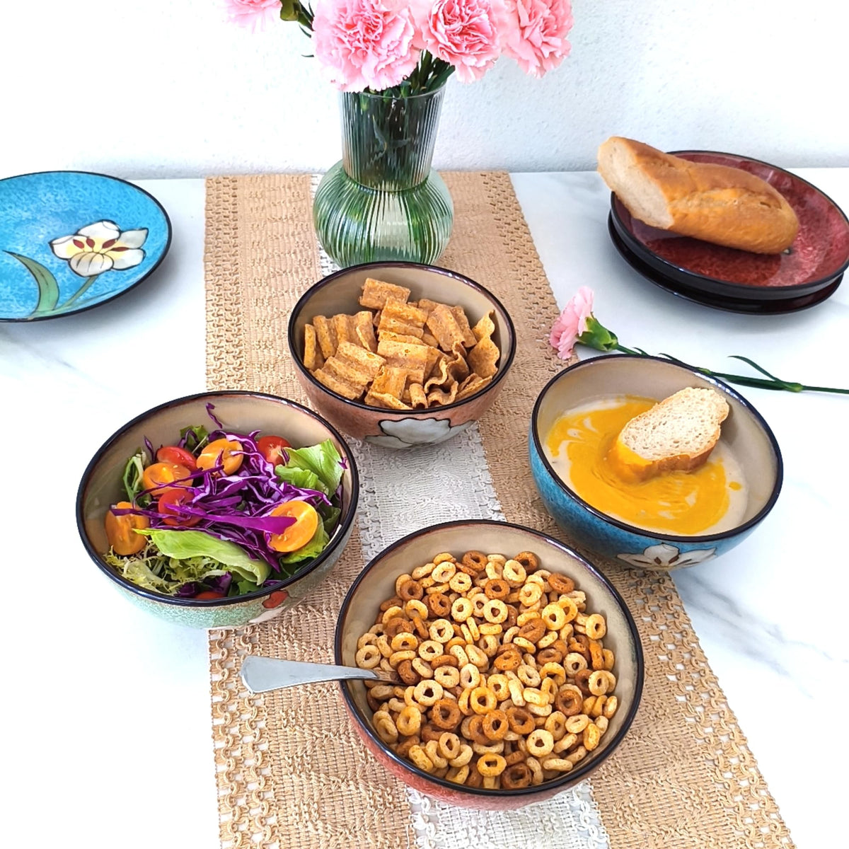 28oz Ceramic Bowl Set of 4 N30118