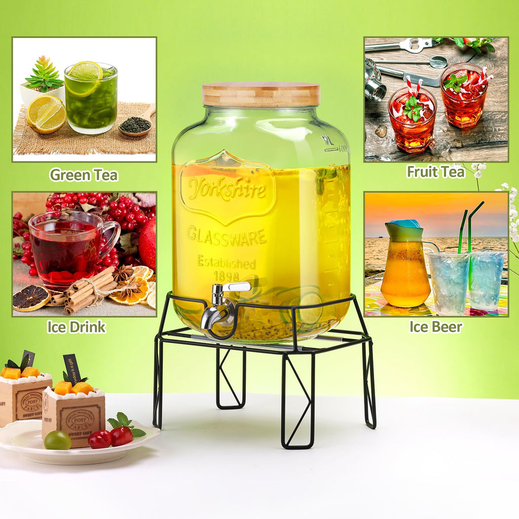2 Gallon Drink Dispensers with Stand V728