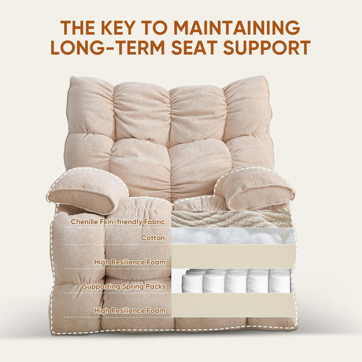 Oversized Swivel Rocker Recliner Chair Q453