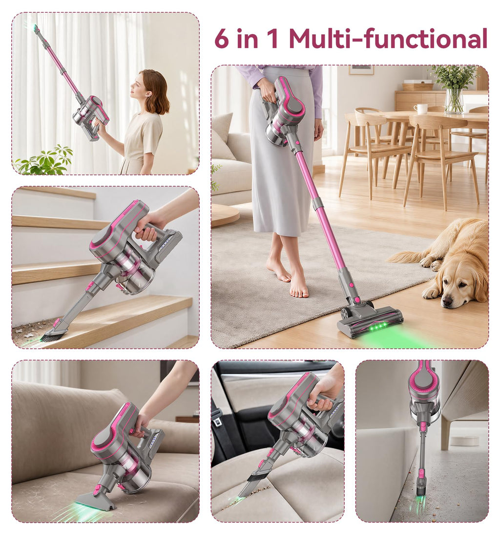 600W/50Kpa Cordless Stick Vacuum Cleaner H456
