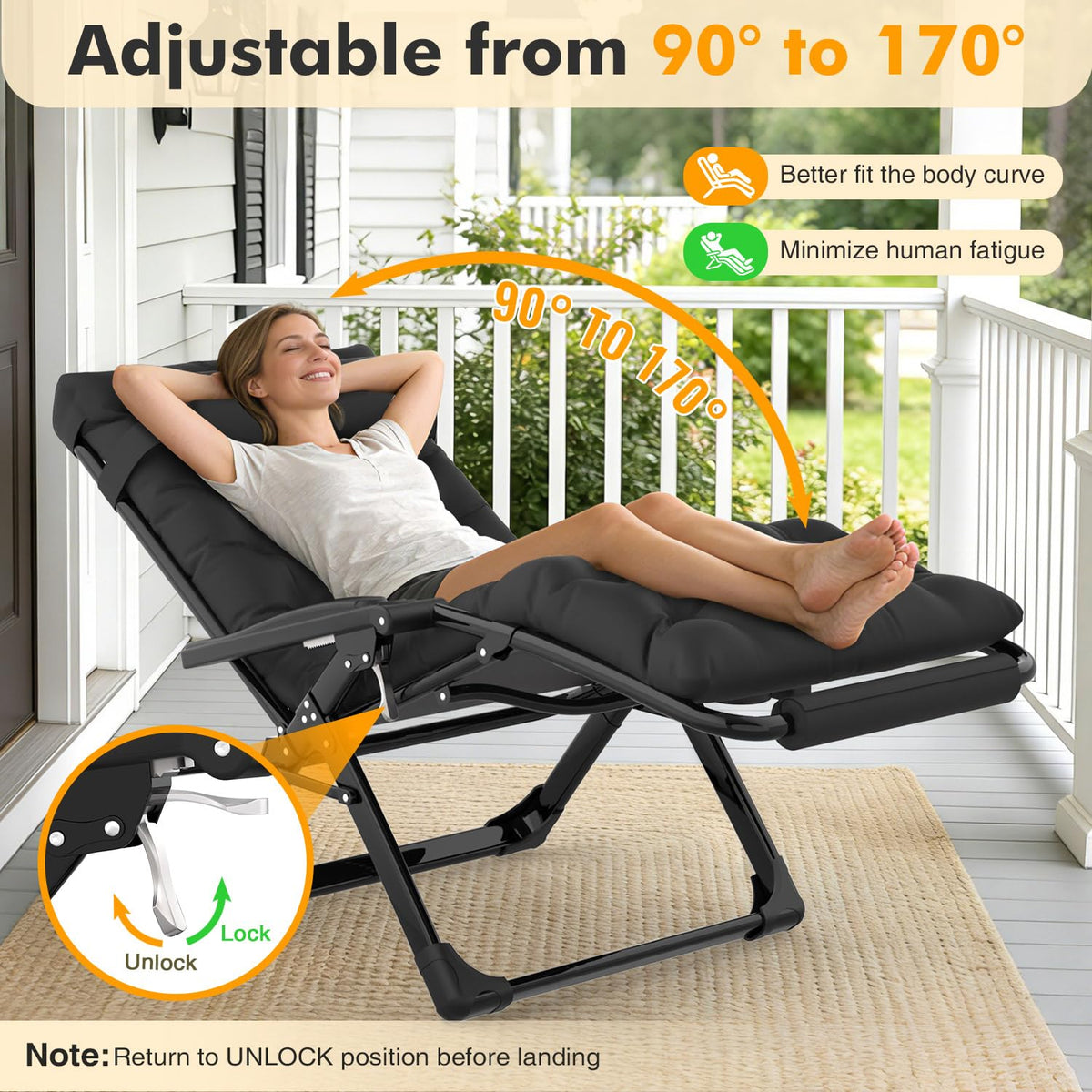 Oversized Zero Gravity Chair H61587