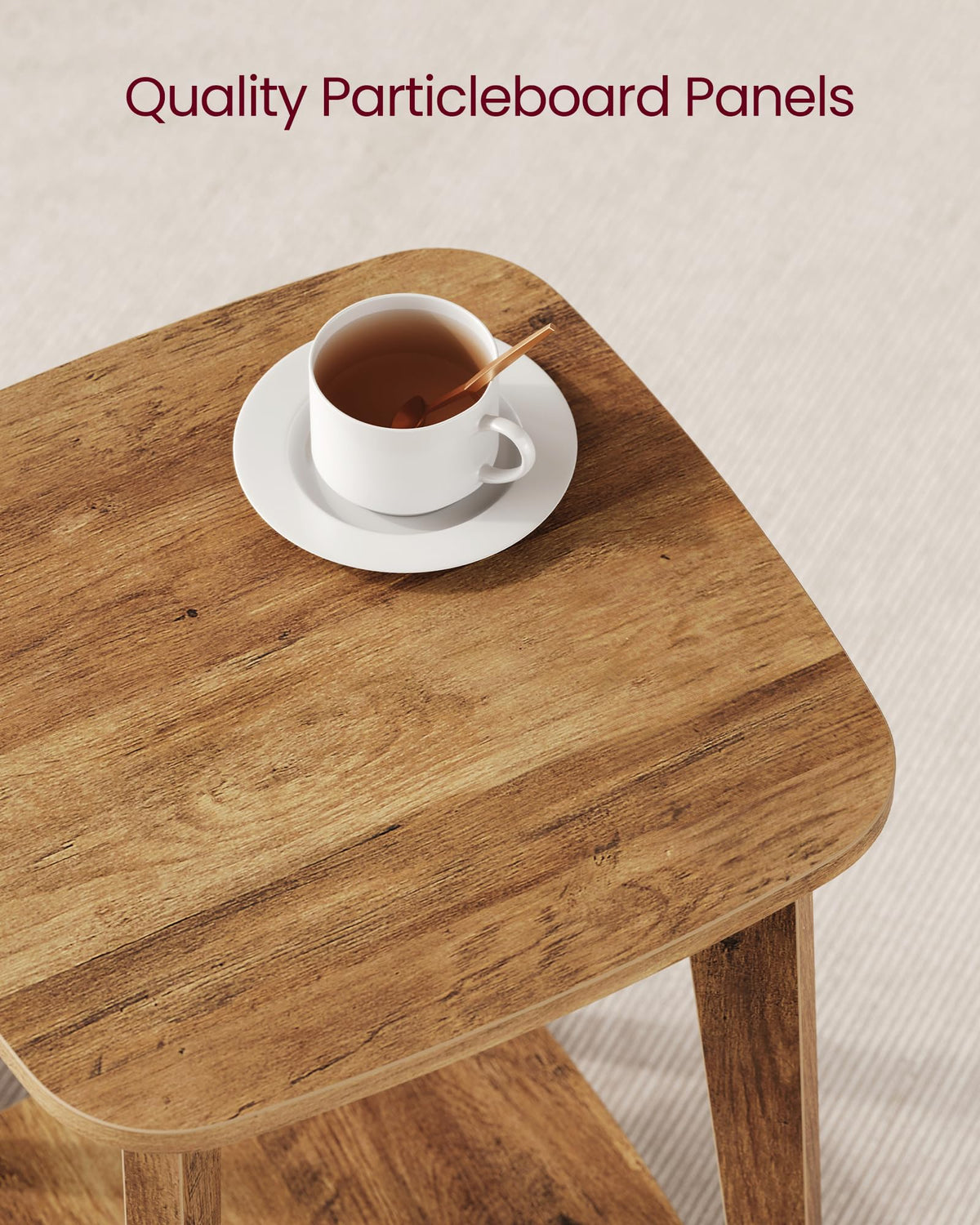 2-Tier Small Square Side Table Set of 2 L716481