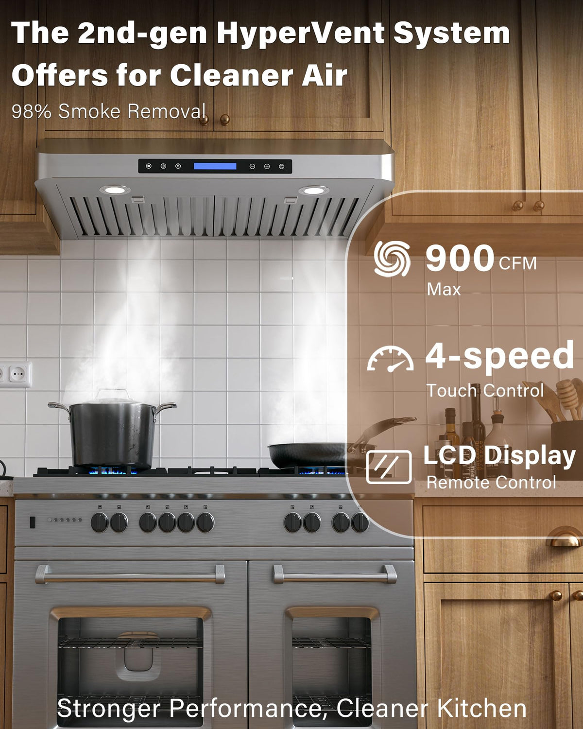 30 inch 900 CFM Stainless Steel Under Cabinet Range Hood J174