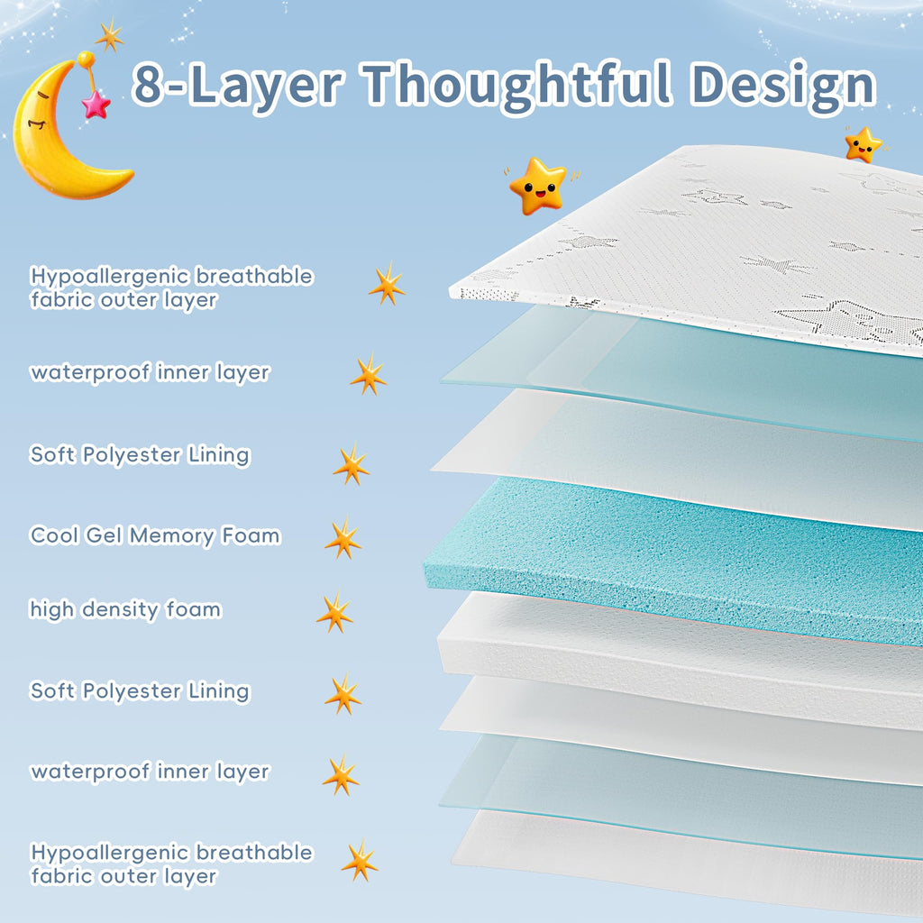 Portable Pack and Play Mattress with Washable Cover H36405