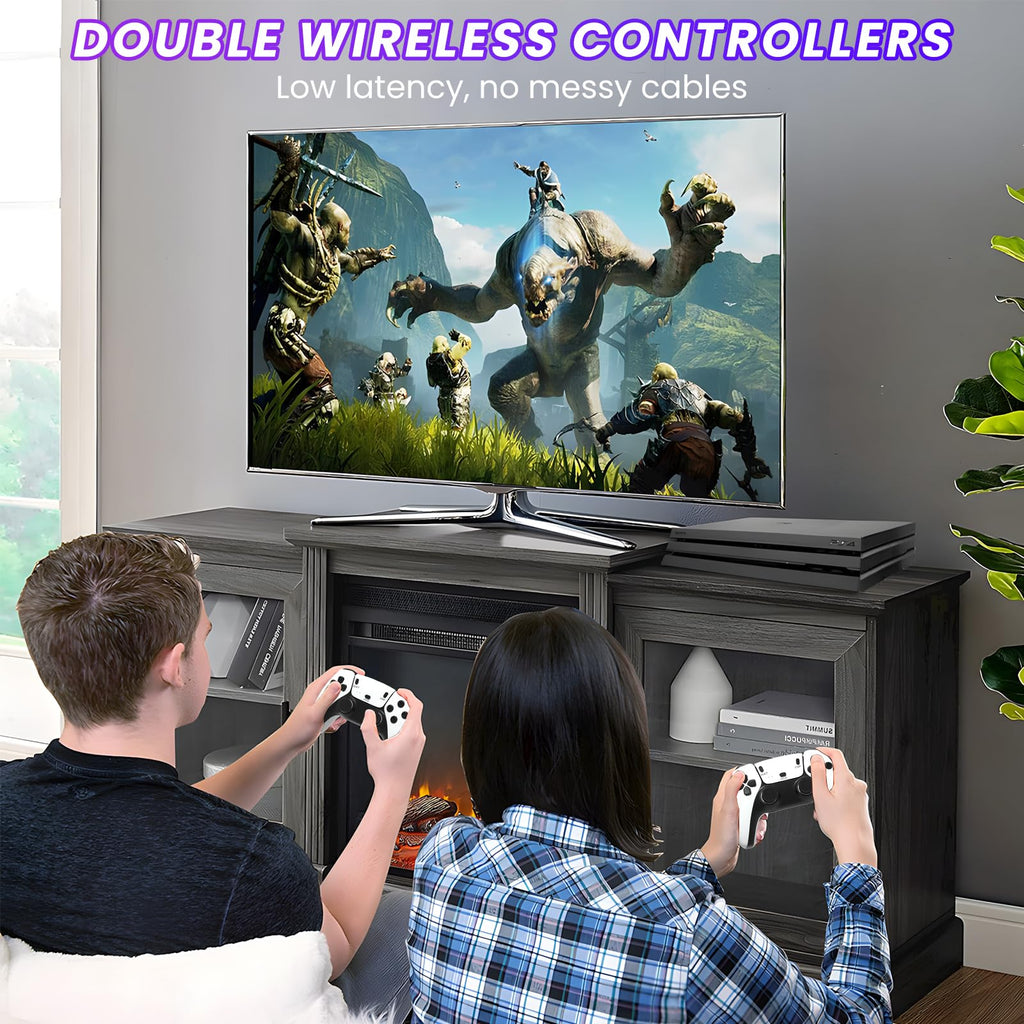 Wireless Plug and Play Retro Game Console with 20000+ Games and Dual 2.4G Wireless Controller S161
