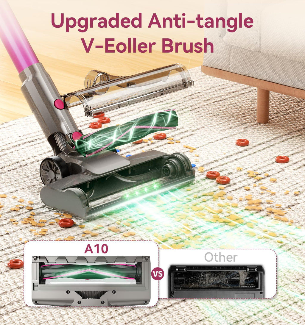 600W/50Kpa Cordless Stick Vacuum Cleaner H456