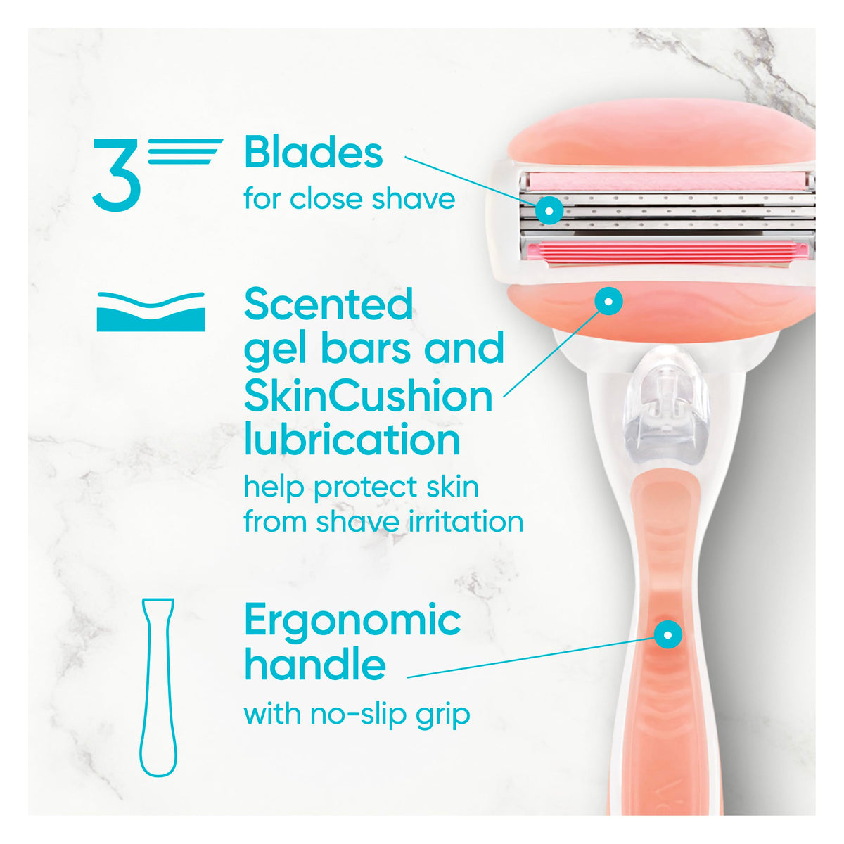 Razor 1 Handle + 4 Blade Refills I2089