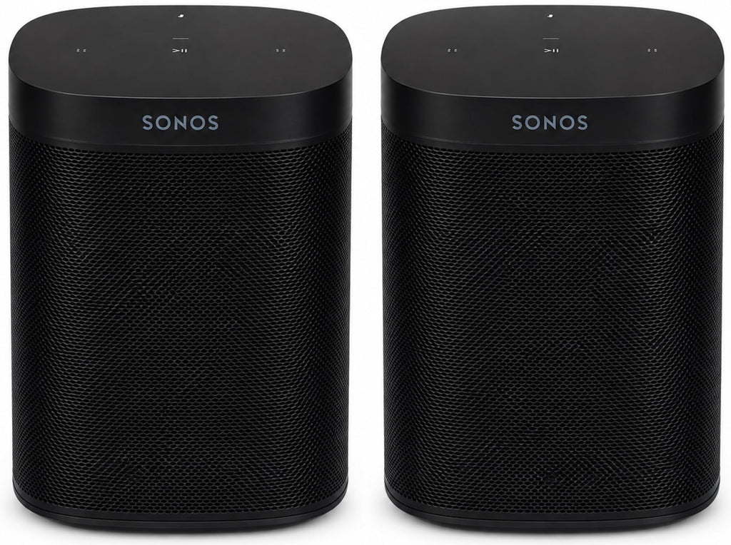 Black Voice Controlled Smart Speaker 2-Pack S51861