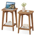 2-Tier Small Square Side Table Set of 2 L716481