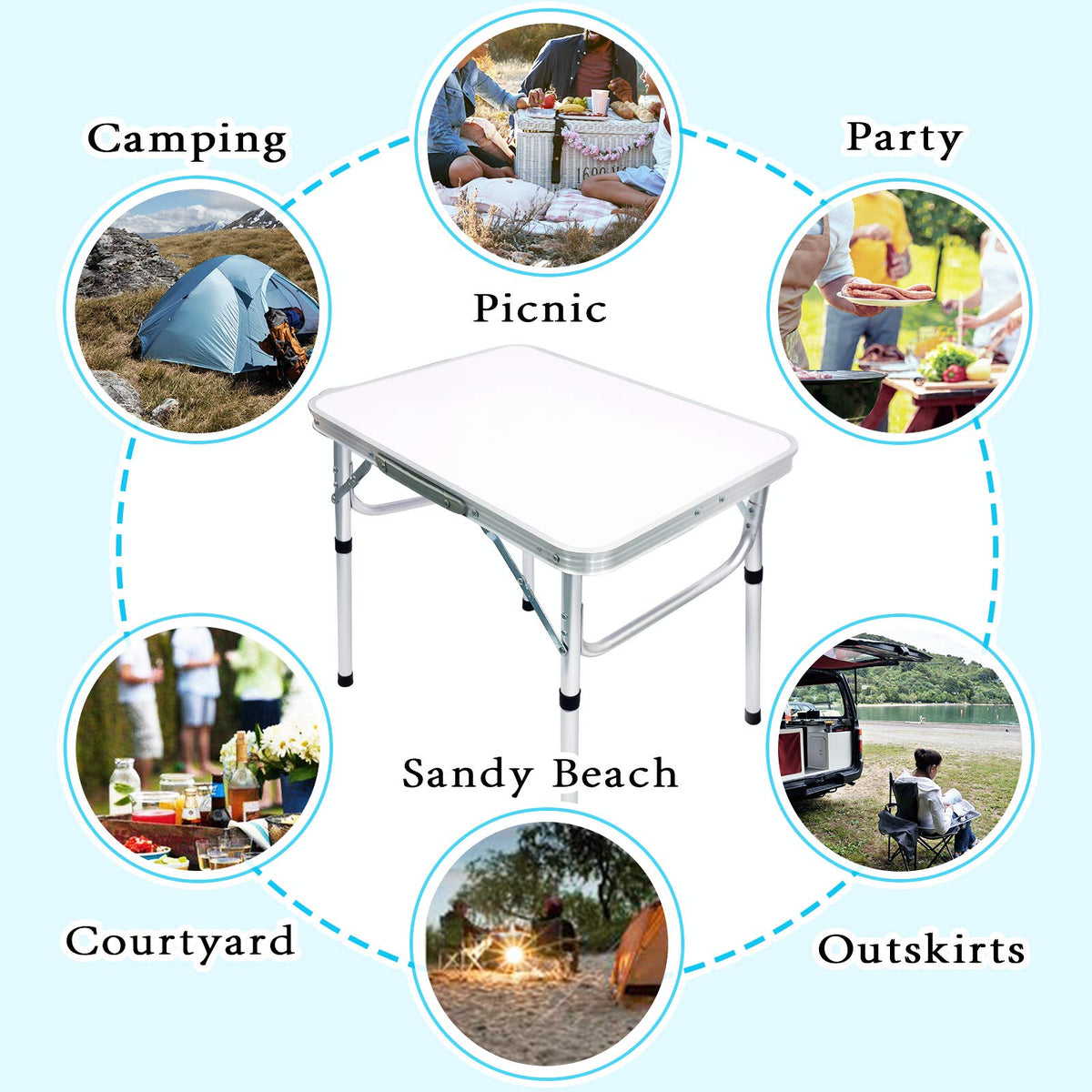 Small Folding Camping Table J6918