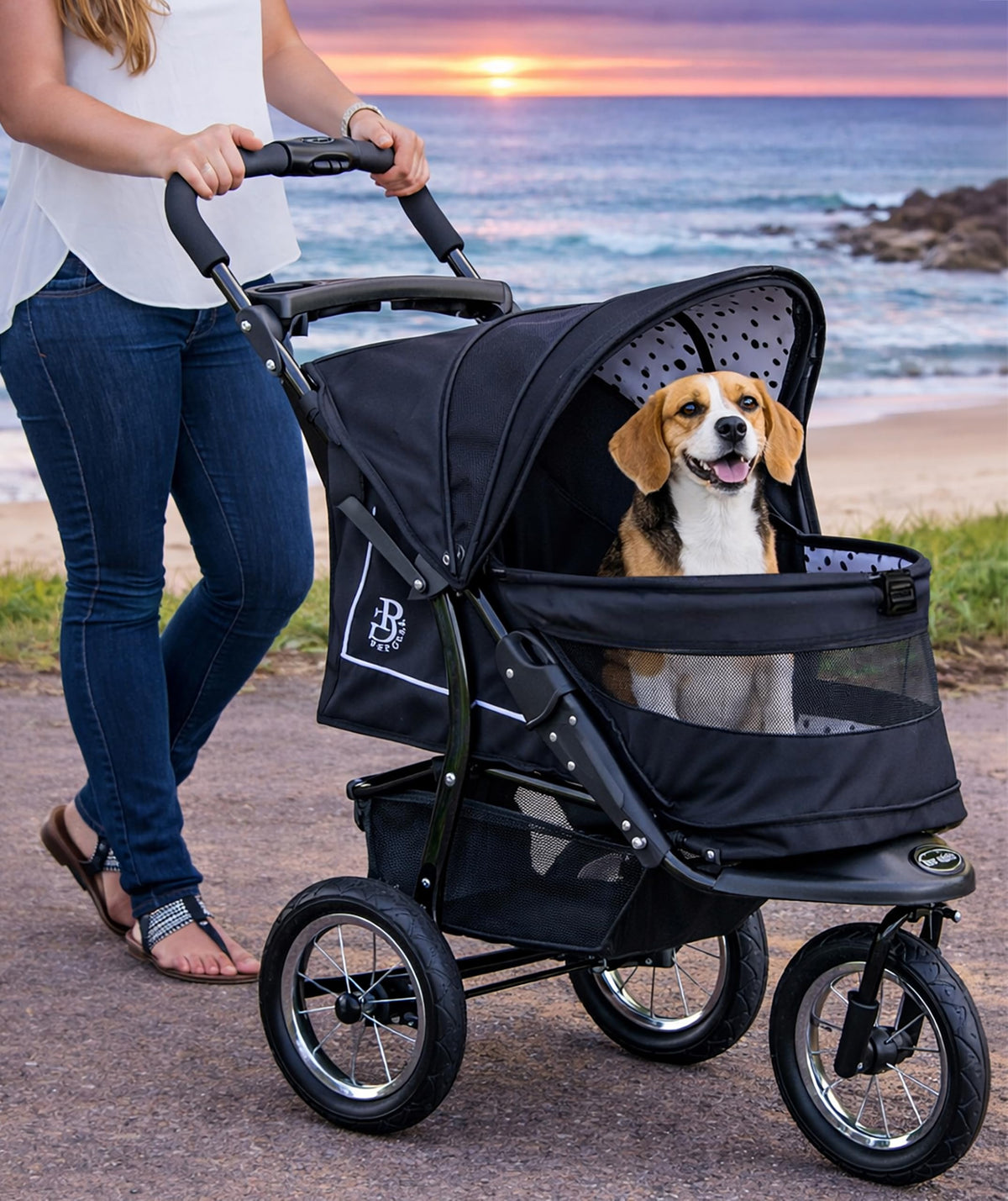 Spotted Pet Stroller T743318