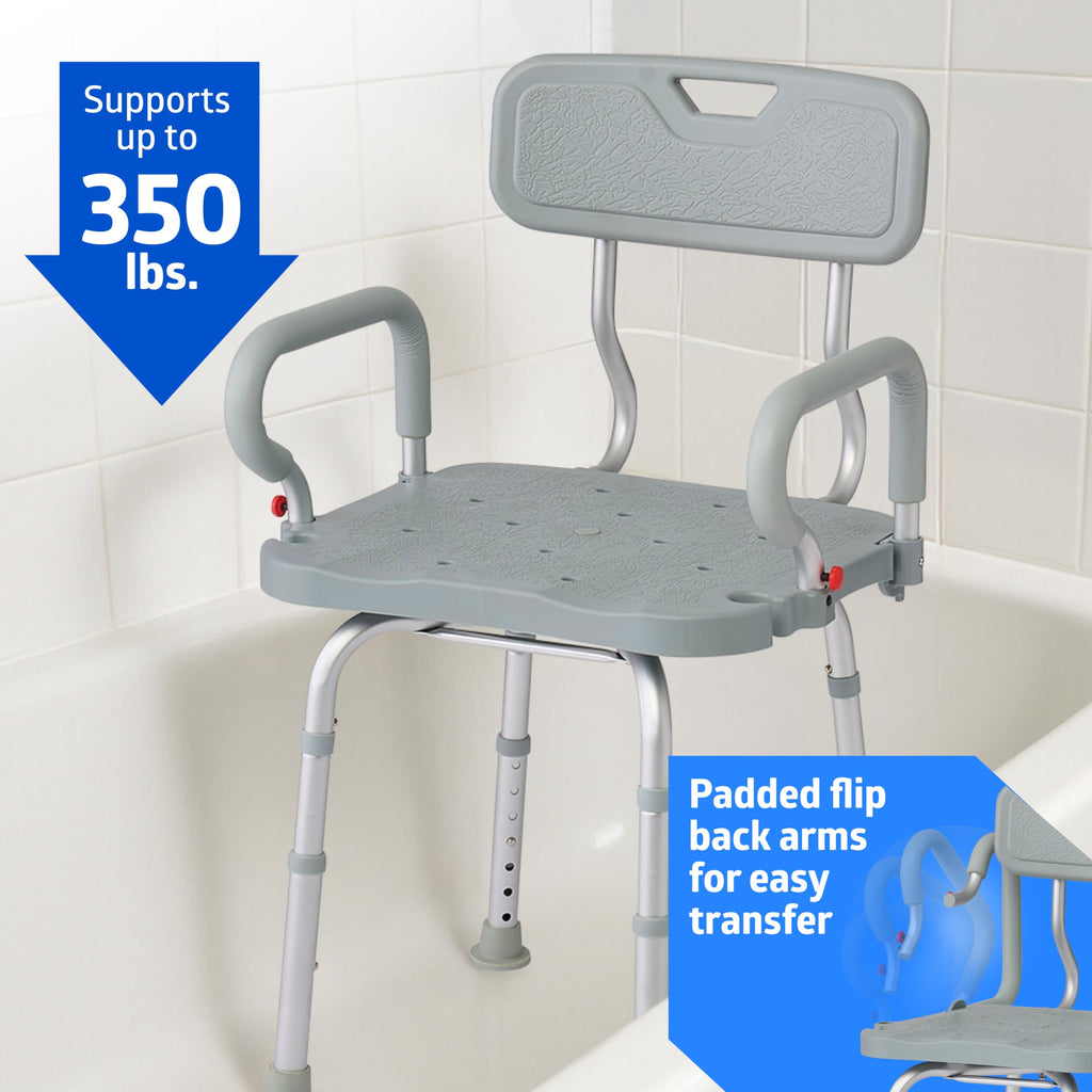 Swivel Bath Chair with Backrest Q60561