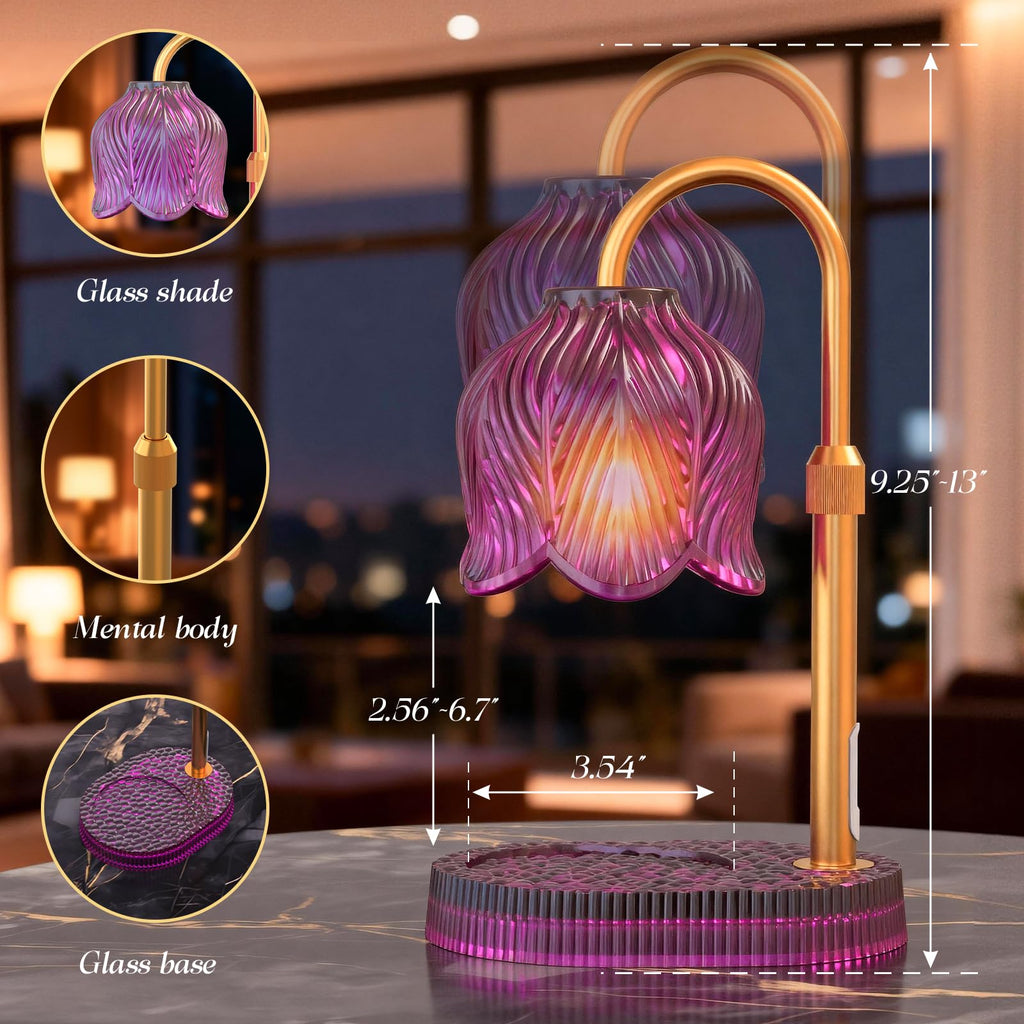 Flower Candle Warmer Lamp with Timer Z407