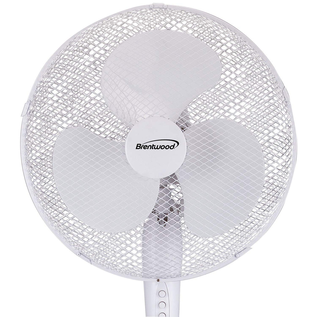 White 16-inch 3-Speed Oscillating Stand Fan Z49924
