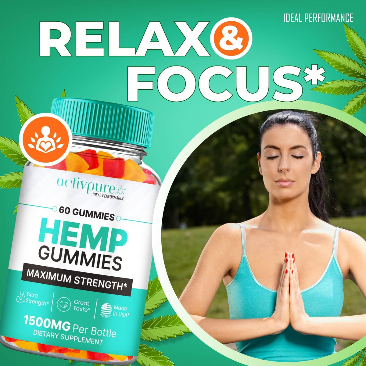 Hemp Gummies 60 Gummies U573702