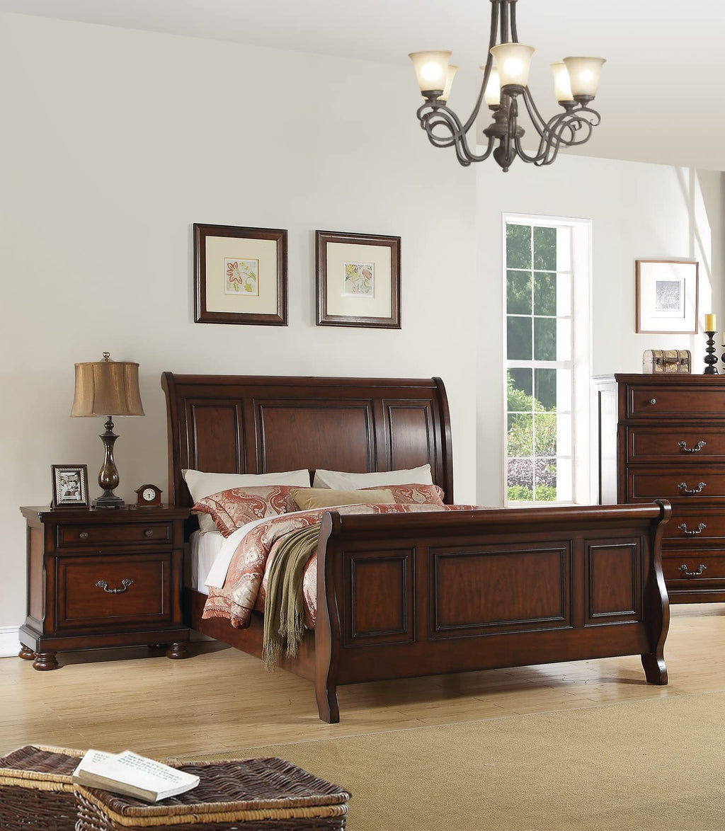 California King Bed Frame Antique Cherry G6811