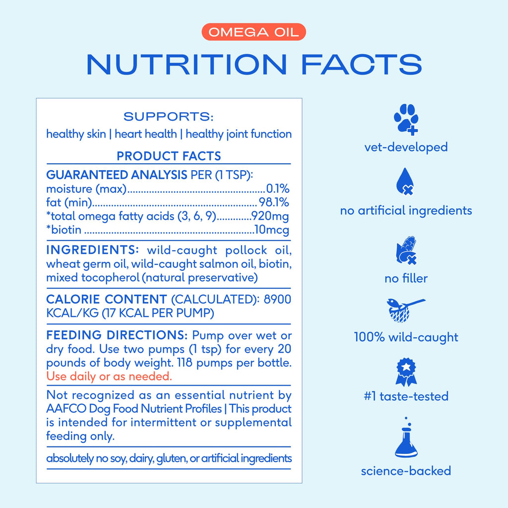 Omega 3 Fish Oil for Dogs & Cats 8oz G2233