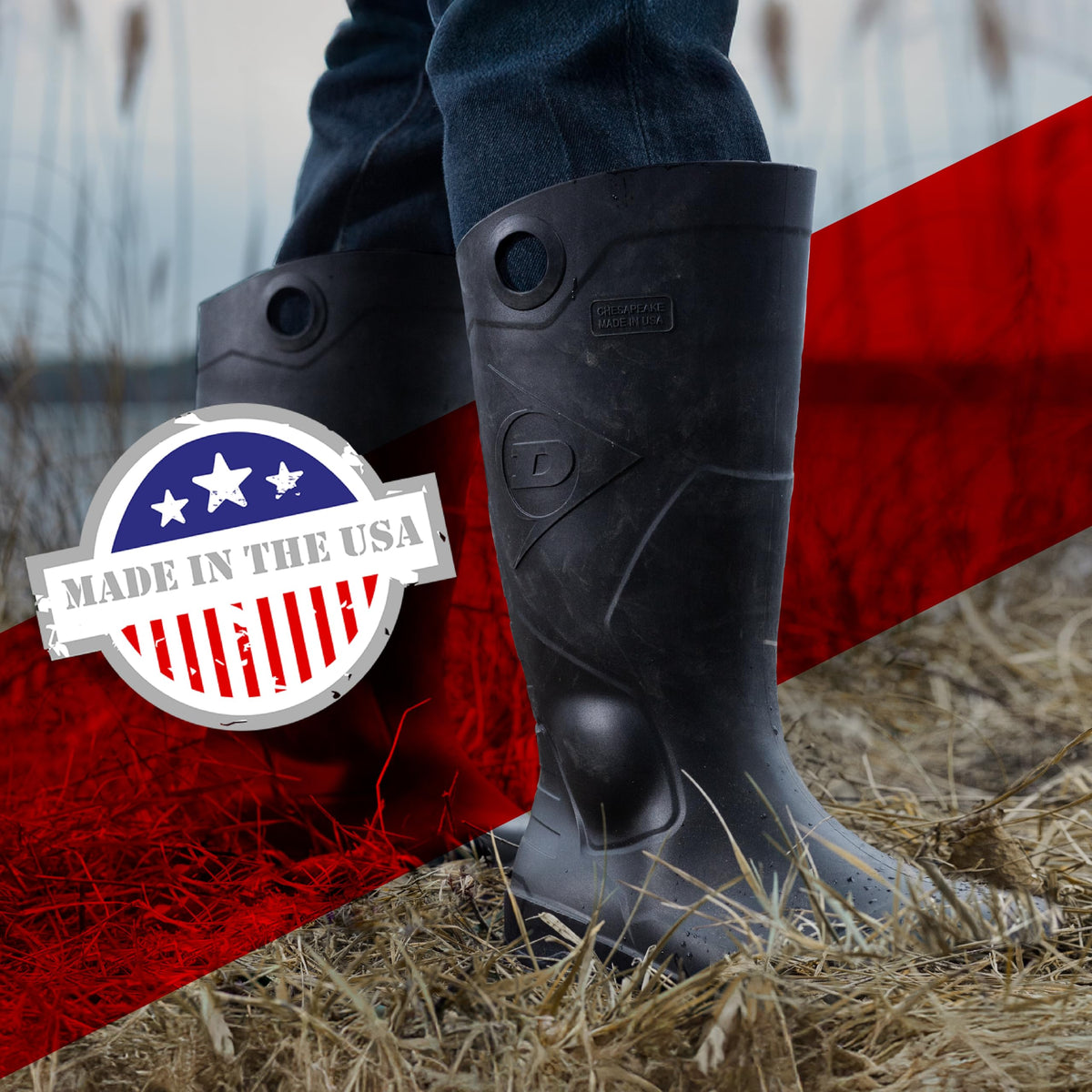 Black Rubber Boots L8166