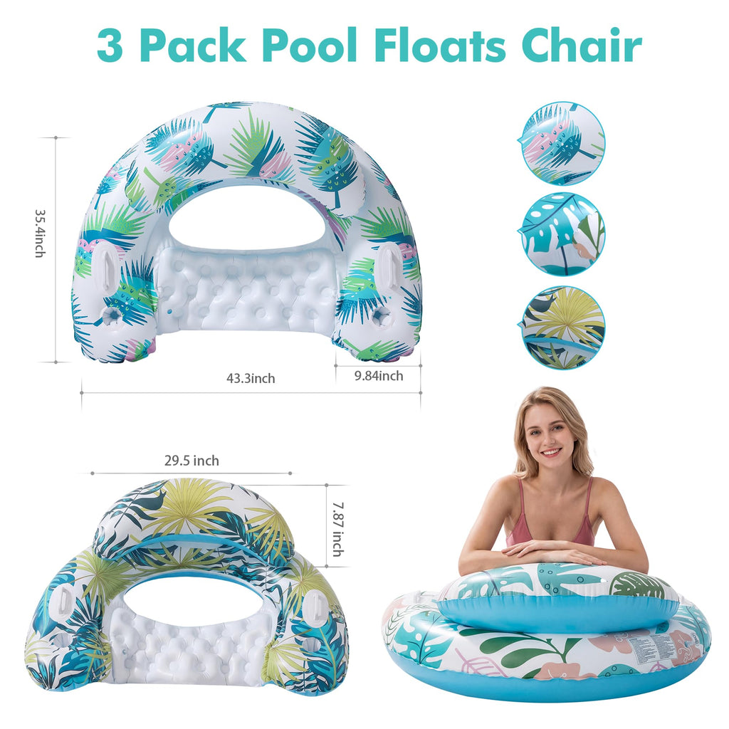 3 Pack Pool Floats Adult Multicolor D3820