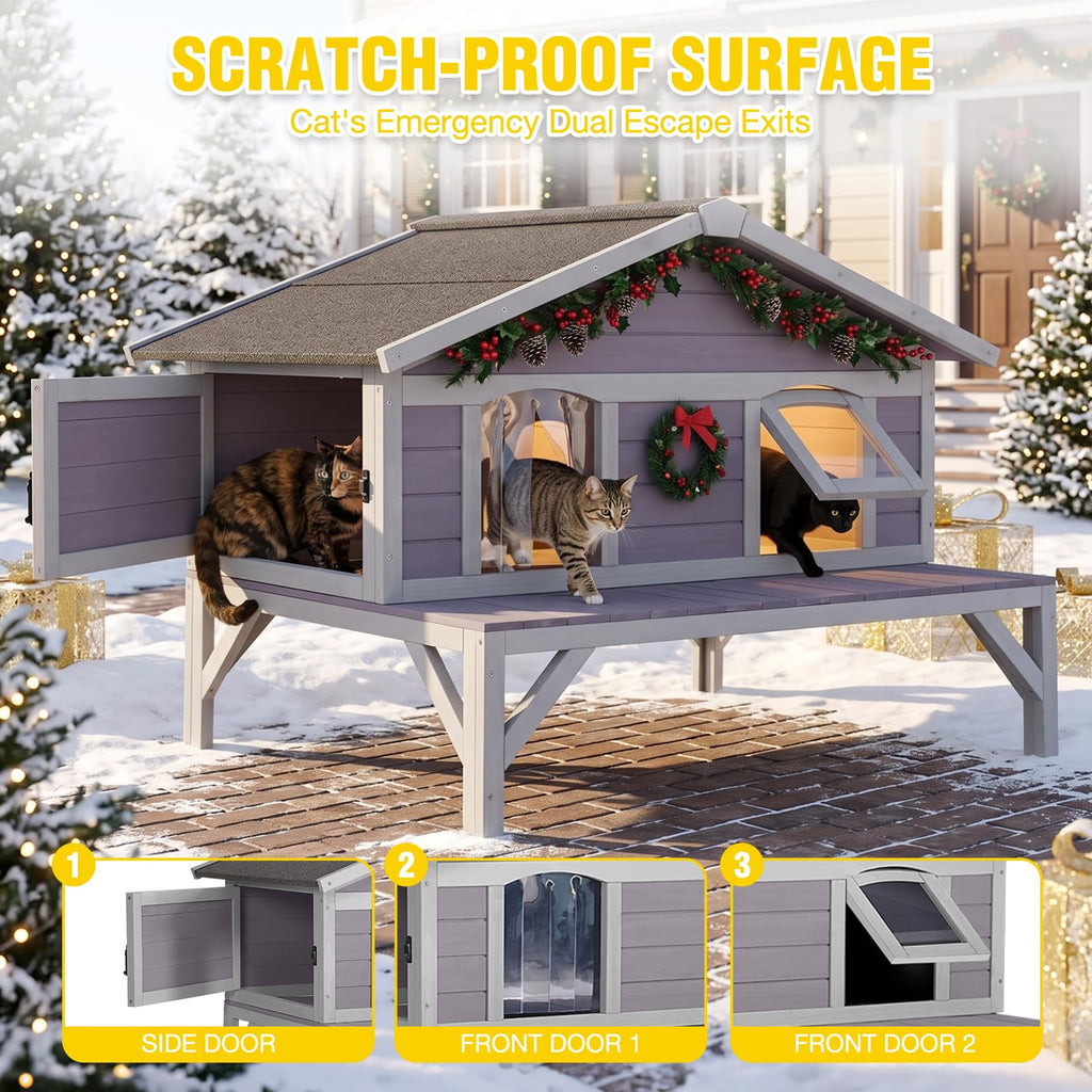 Waterproof Heated Cat House N20053