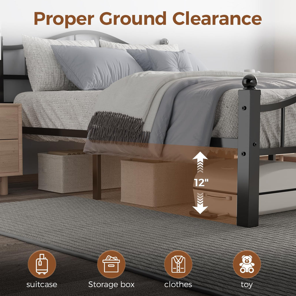 Full Size Bed Frames with Headboard Z857