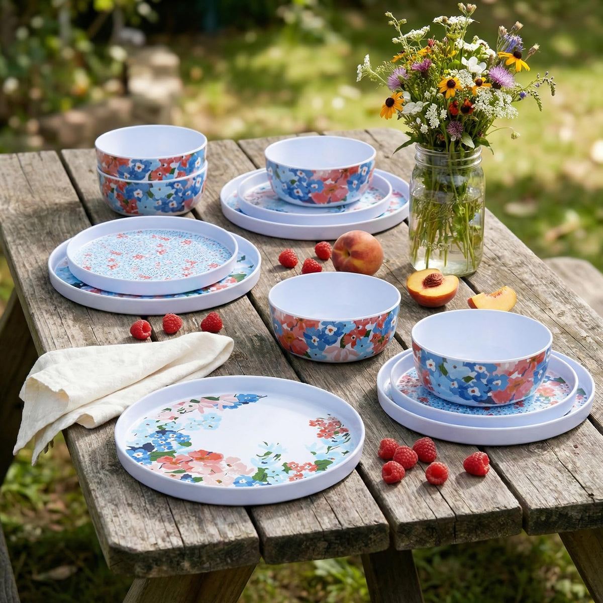 12 Pcs Melamine Dinnerware Set for 4 K46113