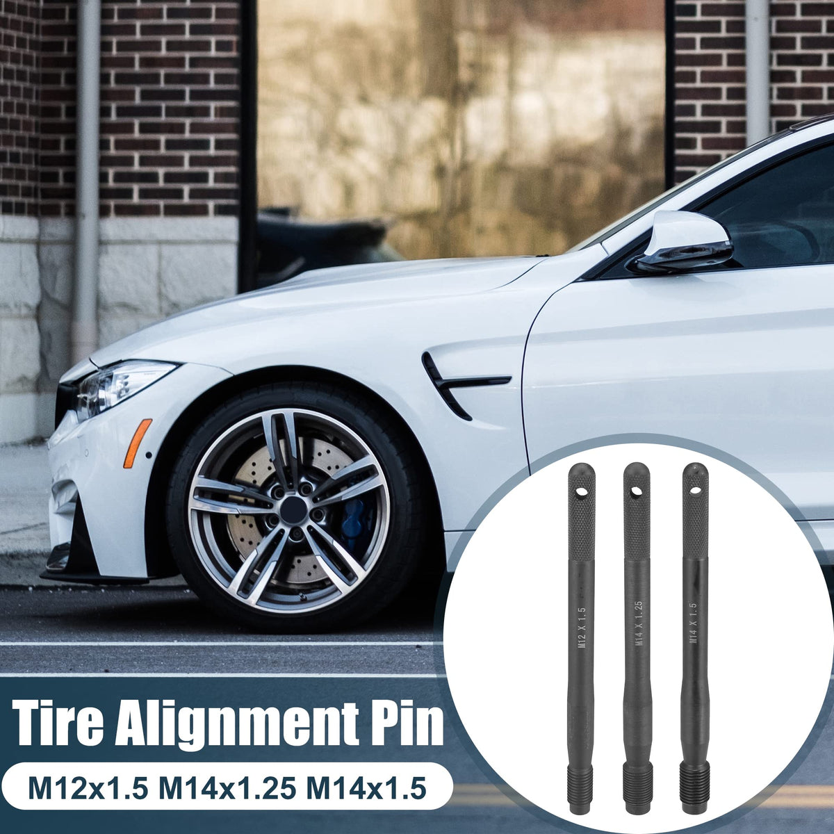 Black M12x1.5 M14x1.5 M14x1.25 Wheel Hangers Alignment Pin F689