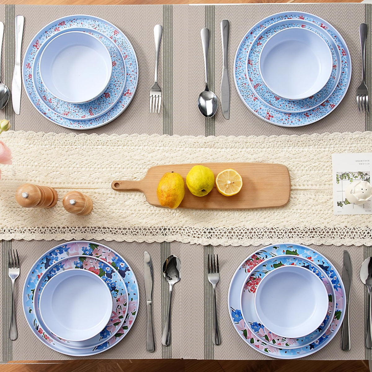 12 Pcs Melamine Dinnerware Set for 4 K46113