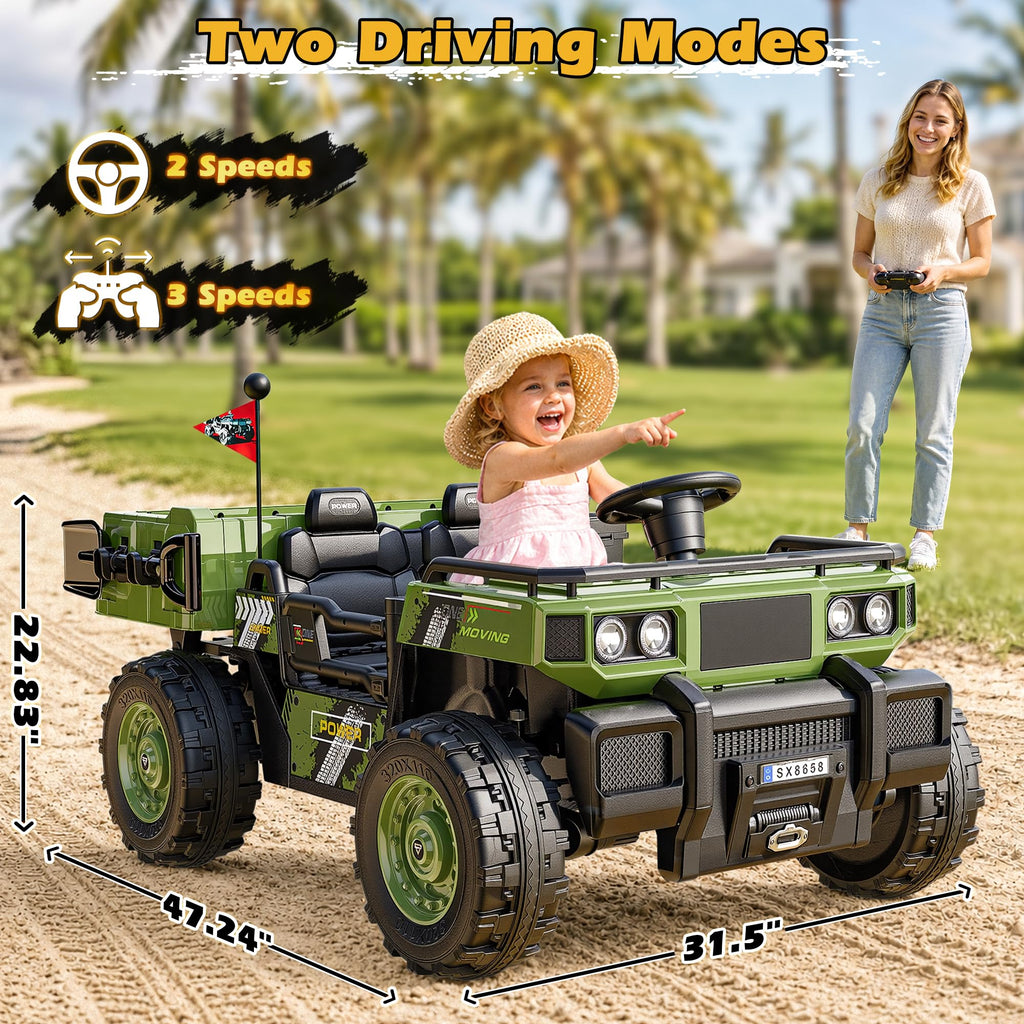 24V 2 Seater Ride On Dump Truck M5358