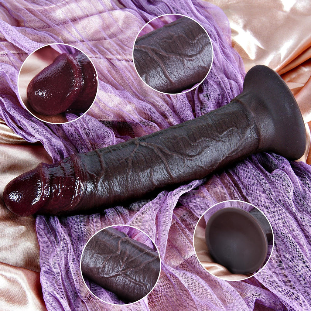 10.6" Dual Density Silicone Dildo Suction Cup U5610
