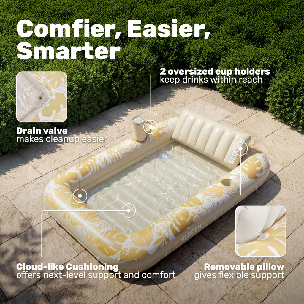 Inflatable Tanning Pool Lounger Float S51821